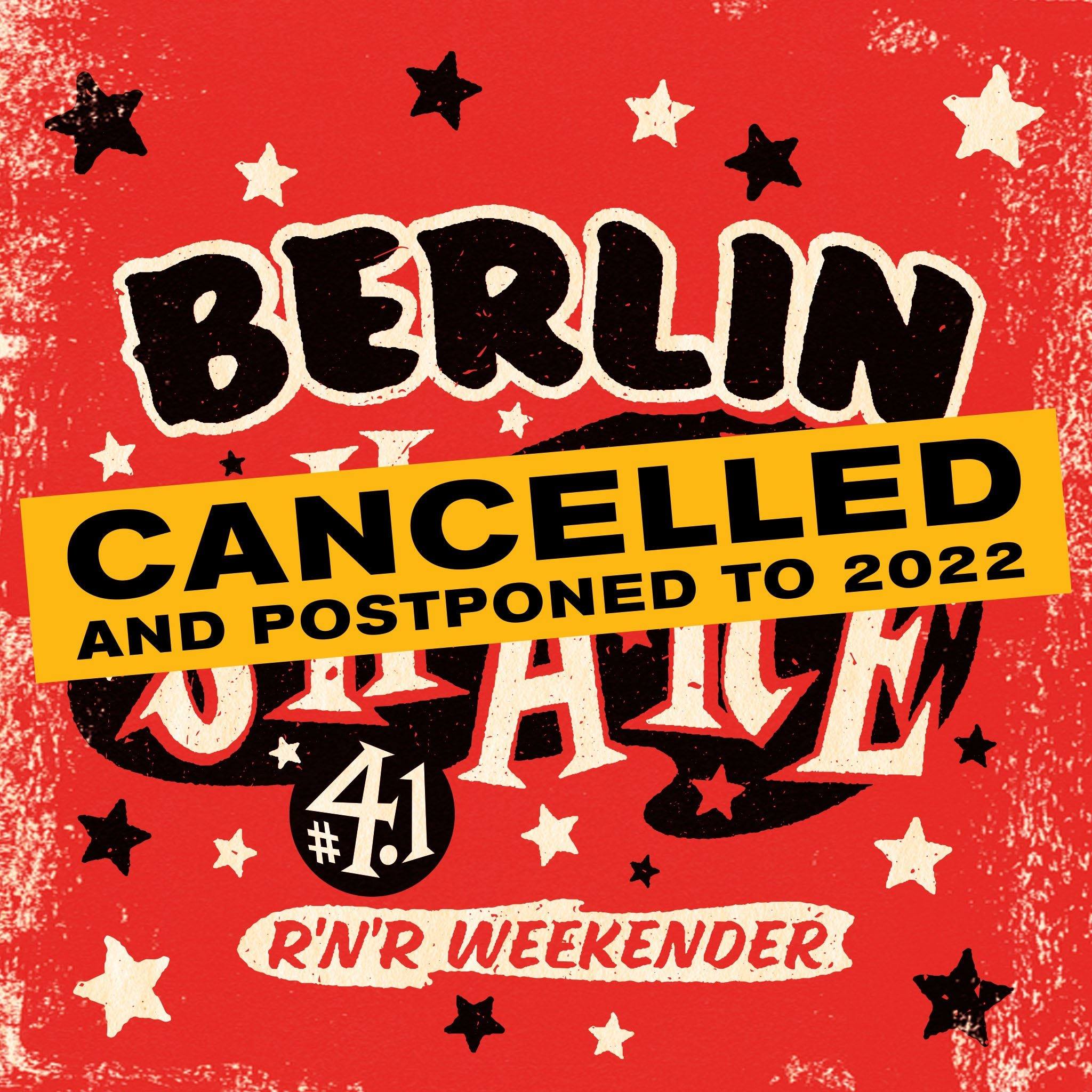 Berlin Shake postponed to 2022